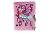 Przybory szkolne - Tinka DIARY PLUSH ENHJØRNING ROSA WITH LOCK - 8-4285