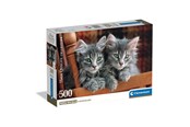 Puzzle - Clementoni Jigsaw Puzzle Kittens 500 pcs. Podłoga - 35580
