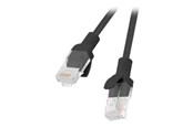 Kabel sieciowy - Lanberg patch cable - 1.5 m - black RAL 9004 - Czarny - 1m - PCU5-20CC-0150-BK