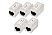 Kabel sieciowy - DIGITUS network coupler - Srebrny - DN-93905-5