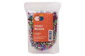 Kreatywne gry - Colorations - Pony Beads Metallic 6x9 mm 1000pcs. - 43BL01