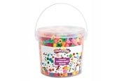 Kreatywne gry - Colorations - Colored Large Beads in Bucket 680 grams - BIGPONY