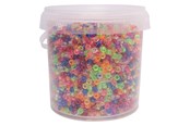 Kreatywne gry - Colorations - Small Pony Beads - Transparent 4 x 6 mm 500 gr. - 43BL17