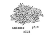 Kreatywne gry - Colorations - Alphabet Beads 7mm 300pcs. - 43BL07
