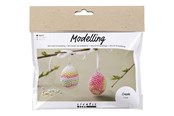 Kreatywne gry - Creativ Company Mini Hobby Set Modeling Egg with Beads 2 pcs. - 977662