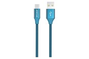 Kabel USB - GreyLime Braided USB-A to USB-C Cable Blue 1 m - C21AC1M01