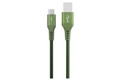 Kabel USB - GreyLime Braided USB-A to USB-C Cable Green 3 m - C21AC3M03