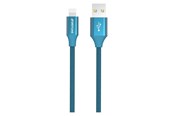 Kabel USB - GreyLime Braided USB-A to MFi Lightning Cable Blue 2 m - C21AL2M01