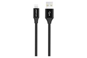 Kabel USB - GreyLime Braided USB-A to MFi Lightning Cable Black 2 m - C21AL2M04