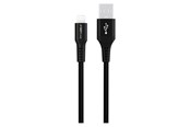 Kabel USB - GreyLime Braided USB-A to Lightning Cable Black 3 m - C21AL3M04