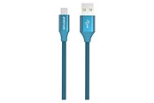 Kabel USB - GreyLime Braided USB-A to Micro USB Cable Blue 1 m - C21AM1M01