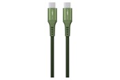 Kabel USB - GreyLime Braided USB-C to USB-C 60W Cable Green 0.5 m - C21C60C05M03