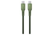 Kabel USB - GreyLime Braided USB-C to USB-C 60W Cable Green 3 m - C21C60C3M03