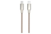 Kabel USB - GreyLime Braided USB-C to USB-C Cable Beige 2 m - C21CC2M02