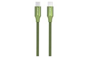 Kabel USB - GreyLime Braided USB-C to USB-C Cable Green 2 m - C21CC2M03