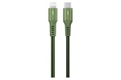 Kabel USB - GreyLime Braided USB-C to Lightning Cable Green 0.5 m - C21CL05M03