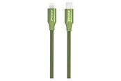 Kabel USB - GreyLime Braided USB-C to MFi Lightning Cable Green 2 m - C21CL2M03