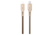 Kabel USB - GreyLime Braided USB-C to Lightning Cable Beige 3 m - C21CL3M02