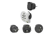 Kabel zasilajacy (zewnetrzny) - Q2Power Qplux World 3in1 Rejseadapter - 2,200110