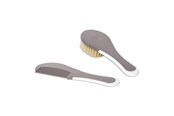 Akcesoria dla niemowlat - Bébé-jou Brush & comb Chalk Brown - 501597
