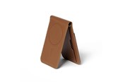 Telefon - Inne akcesoria - Mujjo Magsafe Wallet Stand in Luxurious Velore Leather - Tan - MUJJO-WS-001-TN