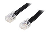 Kabel sieciowy - Deltaco phone cable - 5 m - black - Czarny - 5m - DEL-161B
