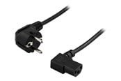 Kabel zasilajacy (wewnetrzny) - Deltaco DEL-109B - power cable - power CEE 7/7 to power IEC 60320 C13 - 20 cm - DEL-109B-20