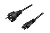 Kabel zasilajacy (wewnetrzny) - Deltaco - power cable - power CEE 7/7 to IEC 60320 C5 - 20 cm - DEL-109C-20