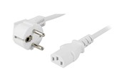 Kabel zasilajacy (wewnetrzny) - Deltaco - power cable - power CEE 7/7 to power IEC 60320 C13 - 20 cm - DEL-109V-20