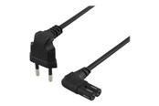 Kabel zasilajacy (wewnetrzny) - Deltaco - power cable - Europlug to power IEC 60320 C7 - 50 cm - DEL-109BK