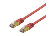 Kabel sieciowy - Deltaco SFTP-60RAH - patch cable - 50 cm - red - Czerwony - 0.5 meter - SFTP-60RAH