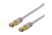 Kabel sieciowy - Deltaco SFTP-61AH - patch cable - 1 m - grey - Szary - 1meter - SFTP-61AH
