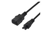 Kabel zasilający (wewnętrzny) - Deltaco - power cable - IEC 60320 C14 to IEC 60320 C5 - 2 m - 7333048060150