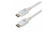 Kabel wyświetlacza - StarTech.com 6ft White VESA Certified DisplayPort 1.2 Cable with Latches - DisplayPort cable - DisplayPort to DisplayPort - 1.8 m - DP12-CABLE-6FTW