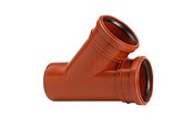 Produkty odwadniajace - Wavin PP branch pipe 45° 200/200mm - 1553466
