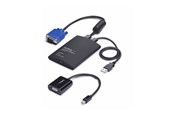 Przełącznik KVM - StarTech.com Portable Laptop Crash Cart Adapter USB/VGA/Mini DisplayPort KVM Console File Transfer and Video Capture - KVM switch - 1 ports - TAA Compliant - NOTECONS02-VGA-MDP