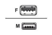 Kabel USB - Unitek Y-C459BBK - USB extension cable - USB Type A to USB Type A - 2 m - Y-C459BBK
