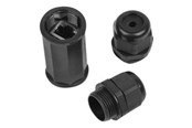 Kabel sieciowy - Lanberg network coupler - black - Czarny - AD-RJ45-OS6-IP67