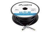 Kabel wyswietlacza - Lanberg HDMI cable with Ethernet - 80 m - CA-HDMI-20FB-0800-BK