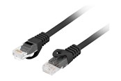 Kabel sieciowy - Lanberg patch cable - 2 m - black - Czarny - 2m - PCU6-10CU-0200-BK