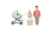 Lalki i akcesoria - Lundby far m/baby i barnevogn aftageligt tøj - 18241