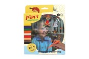 Kreatywne gry - Pippi vinduesmaling m/9 tusser & 4 motiver - 18286