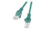 Kabel sieciowy - Lanberg patch cable - 25 cm - green RAL 6024 - Zielony - 0.25m - PCU5-20CC-0025-G