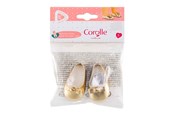 Lalki i akcesoria - Corolle Golden Ballet Flat Shoes for Baby Doll 36cm - 9000141780