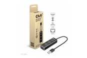 USB hub - Club 3D CSV-1430A - hub - 4 ports USB hub - 4 - Czarny - CSV-1430A