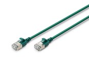 Kabel sieciowy - DIGITUS CAT 6A F-FTP Slim Patch Cord - Zielony - 1meter - DK-1632-A-015S-G