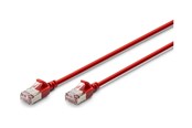 Kabel sieciowy - DIGITUS patch cable - 30 cm - red - Czerwony - 0.3m - DK-1632-A-003S-R