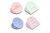 Akcesoria do biura - Kikkerland - Inkerie Magnetic Clips - Set of 4 - 4 x 4 x 2.75 cm - INK29