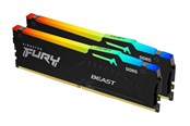 RAM - Kingston FURY Beast RGB DDR5-5600 - 128GB - CL40 - Dual Channel (2 pcs) - Intel XMP - Czarny - KF556C40BBAK2-128