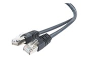 Kabel sieciowy - Gembird patch cable - 50 cm - black - Czarny - 0.5m - PP22-0.5M/BK